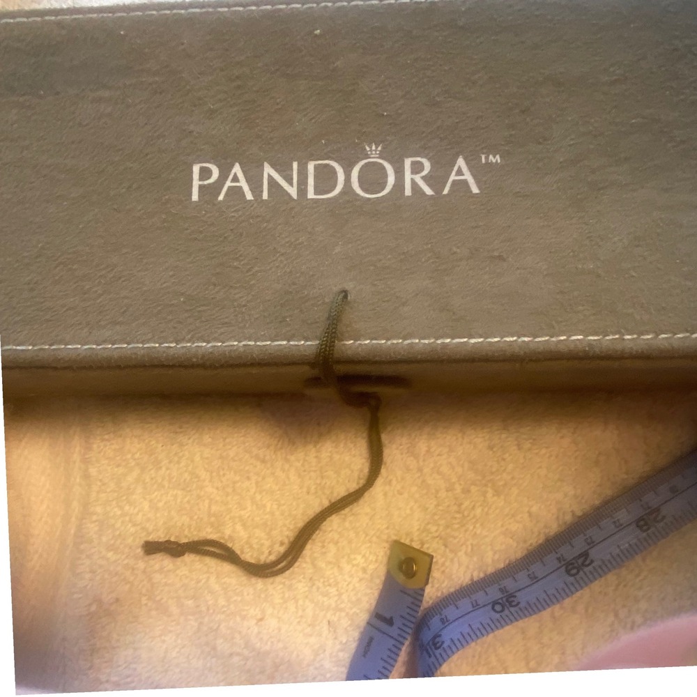 Pandora Grey Faux Suede Jewelry Box Organizer with 3 Removable Trays
